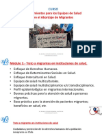 Clase 3. - Trato A Migrantes en Instituciones de Salud 3.1