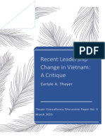 Thayer Recent Leadership Change in Vietnam: A Critique