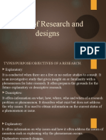 Types of Research and Designs