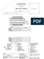 Dental Health Record: Department of Education