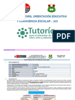 2º Plan Anual Tutoria 2° Sec 2023