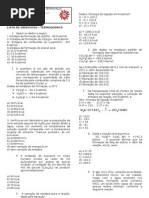 Lista de Exercicios Termoquimica