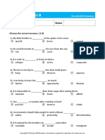 Placement Test B: Date Name