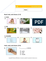 Placement Test A: Read, Look, and Choose. (1-3) 1. Taste