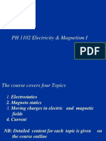 PH 1102 Electricity & Magnetism I