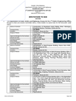 Invitation To Bid: Davao de Oro 1 District Engineering Office