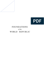 Foundations of The World Republic