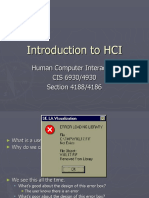 Introduction To HCI