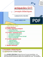 Didactiquedes SVT: Concepts Didactiques