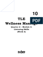 Wellness Massage: Quarter 2 - Module 3: Listening Skills (Week 3)