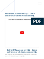 Extrair DDL Access em SQL - Como Extrair Criar Tabelas Access em SQL - Guia Do Excel