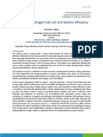 Analysis of Hydrogen Fuel Cell and Battery Efficiency: Aristeidis Tsakiris