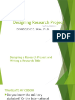 Designing Research Project - Unit 2 PR1