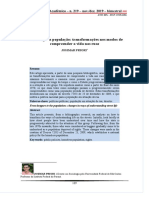 De Mendigos A População Transformações Nos Modos de Compreender A Vida Nas Ruas