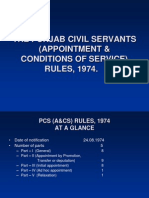 The Punjab Civil Servant (Appointment &amp Conditions