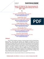 Application of Altman's Z2 Model in The Characterization of Financial Risk in Credit Unions in Ecuador During The Period 2019 - 2022