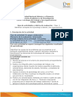 Guía de Actividades y Rúbrica de Evaluación - Unidad 1 - Paso 2 - Identificar Conceptos de La Psicologí - A Laboral y Las Organizaciones