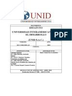 Estatuto Universidad Interamericana para El Desarrollo (UNID S.A.C.)