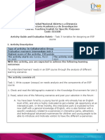 Task 3 - Variables For Designing An ESP Course