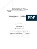 Informe Laboratorio 1 - Propiedades Mec Anicas: Autor: Crist Obal Bishara A