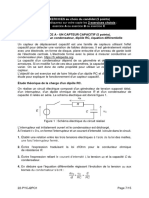 Un Capteur Capacitif 5 Points EXERCICE A Au Choix Du Candidat Spe Physique Chimie 2022 Polynesie