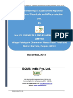 Eqms India Pvt. LTD.: Environmental Impact Assessment Report For Expansion of Chemicals and Apis Production Unit. by