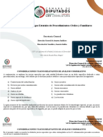 Comparativo de Códigos Estatales de Procedimientos Civiles y Familiares