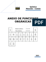 Anexo de Funciones Orgánicas: Química Mención - Común