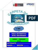 CARPETA DE RECUPERACIÓN-MATEMÁTICA 1ero-2022