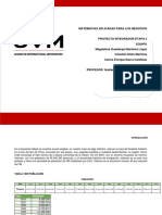 Matematias Aplicadas para Los Negocios