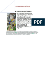 Clasificación de Contaminantes Químicos: Estado Salud