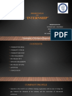 "Internship": Presentation ON