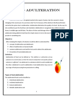 Food Adulteration: Chapter-I