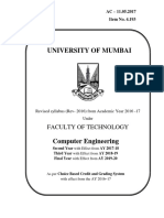 Computer Engineering Syllabus - Sem VII & SEM VIII (Choice Based Credit and Grading System)