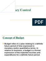 Budgetary Control