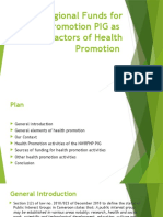 RFHP Pig As Actors of Health Promotion