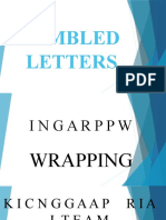 Jumbled Letters