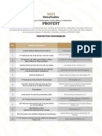 Profest: Resultados