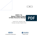 2023 KOICA - Yeungnam University - Water Resources Management Masters Degree Information