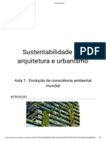 SUSTENTABILIDADE EM ARQUITETURA E URBANISMO - Aula 01