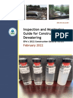 Inspection and Monitoring Guide For Construction Dewatering: February 2022