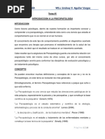 Tema 1 Introduccion A La Psicopatologia