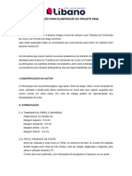 Orientação para Elaboração Do Projeto Final