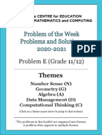 Problem of The Week Problems and Solutions 2020-2021