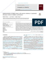 Implementation of Digital Twins in The Process Industry - A Systematic Literature Review of Enablers and Barriers