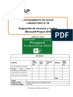 Lab 08 - Asignación de Recursos. Sustentación de Projecto-2