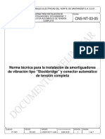 Norma para Instalación de Amortiguadores "Stockbridge" y Conector Automático de Tensión Completa