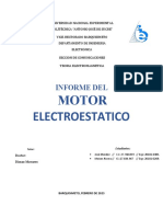 Motor Electroestatico: Informe Del