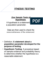 Hypothesis Testing