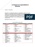 Bachillerato General Con Especialidad en Sistemas: Primero Segundo Tercero